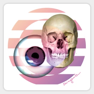 Eyeball Skull Sticker